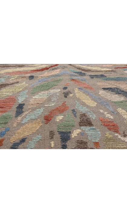 10 x 14 Modern Abstract Pakistani Soumak Rug 81162