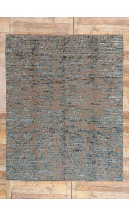 8 x 10 Modern Abstract Pakistani Soumak Rug 81145