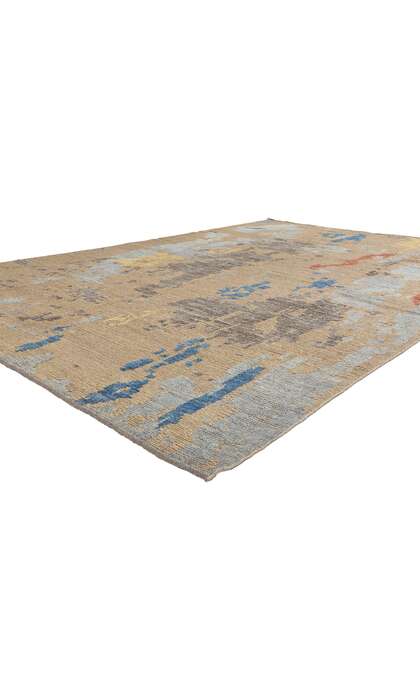 9 x 13 Modern Abstract Pakistani Soumak Rug 81128