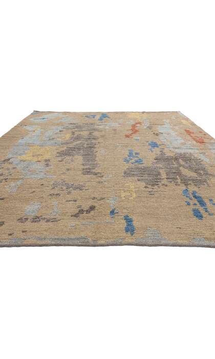 9 x 13 Modern Abstract Pakistani Soumak Rug 81128