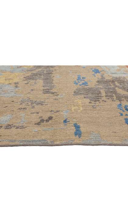 9 x 13 Modern Abstract Pakistani Soumak Rug 81128