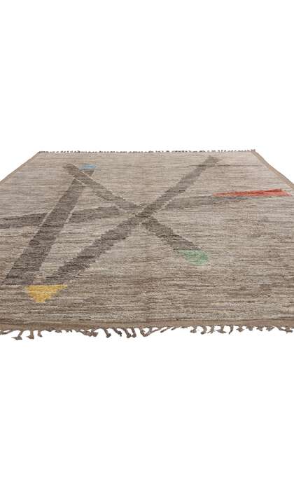 9 x 12 Modern Dynamic Intersection Moroccan Rug 81152