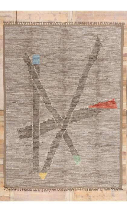 9 x 12 Modern Dynamic Intersection Moroccan Rug 81152
