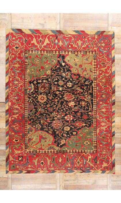 9 x 12 Modern Afghan Bijar Rug 15000