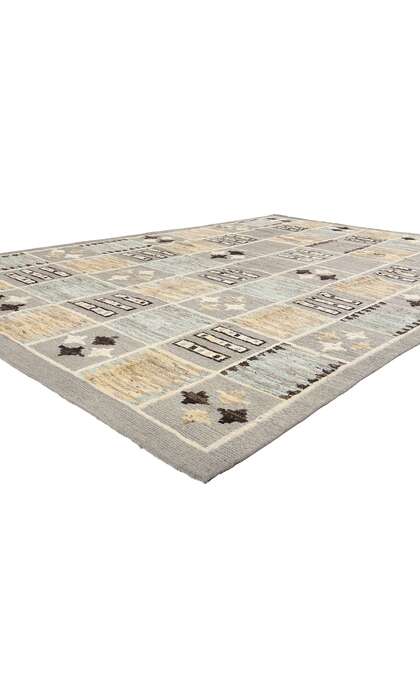 9 x 12 Modern Checkered Sahara Soumak Rug 81167