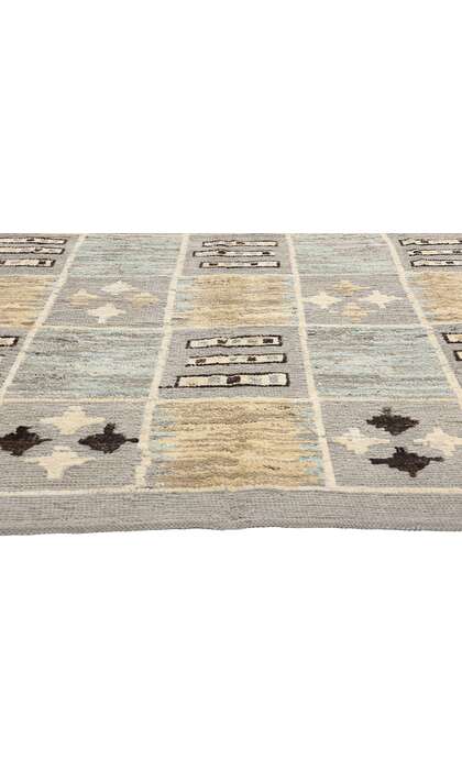 9 x 12 Modern Checkered Sahara Soumak Rug 81167