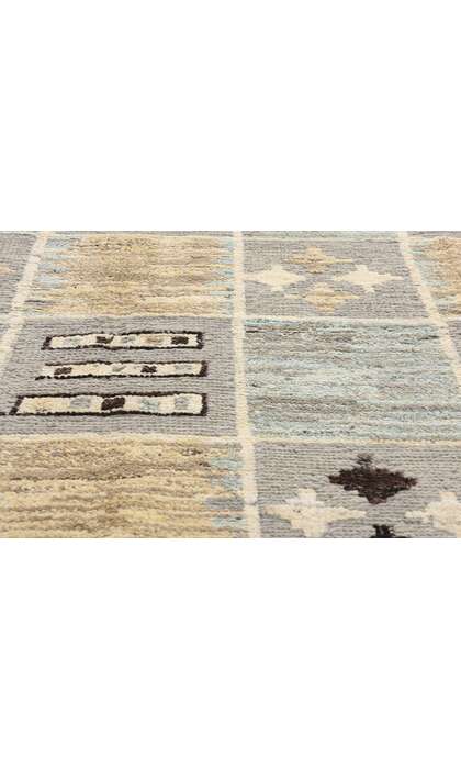 9 x 12 Modern Checkered Sahara Soumak Rug 81167