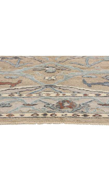 8 x 10 Modern Earth-Tone Oushak Soumak Rug 81148