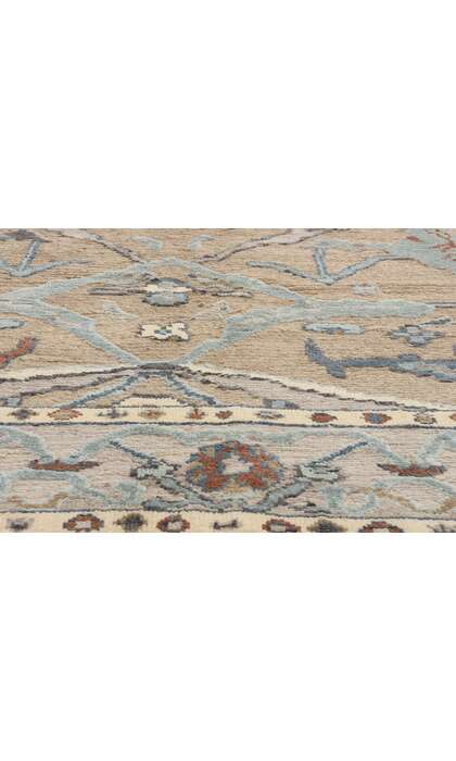 8 x 10 Modern Earth-Tone Oushak Soumak Rug 81148