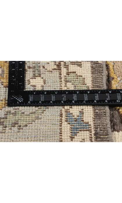 9 x 12 Modern Gray Oushak Soumak Rug 81163