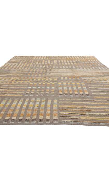 9 x 12 Modern Mosaic High-Low Textured Rug 81141