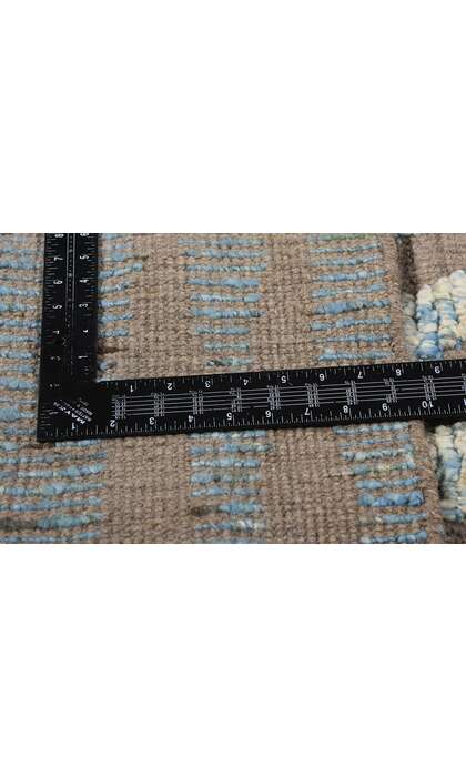 12 x 15 Modern Sculpted Waves Moroccan Rug 81154