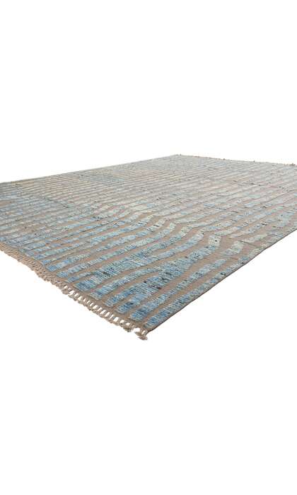12 x 15 Modern Sculpted Waves Moroccan Rug 81154