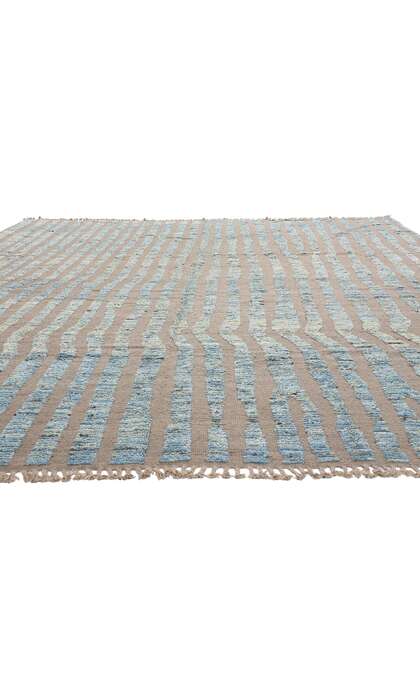 12 x 15 Modern Sculpted Waves Moroccan Rug 81154