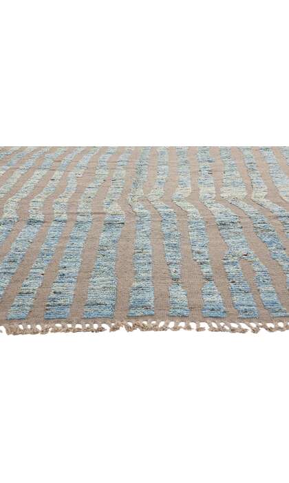 12 x 15 Modern Sculpted Waves Moroccan Rug 81154