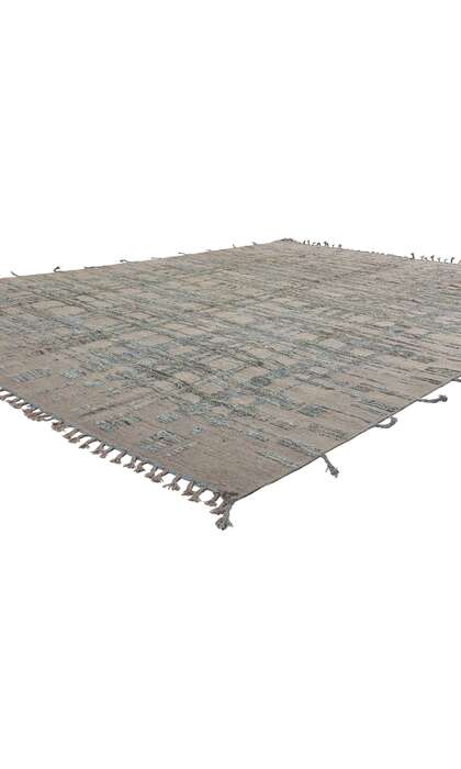 9 x 12 Organic Modern Brutalist Moroccan Rug 81149