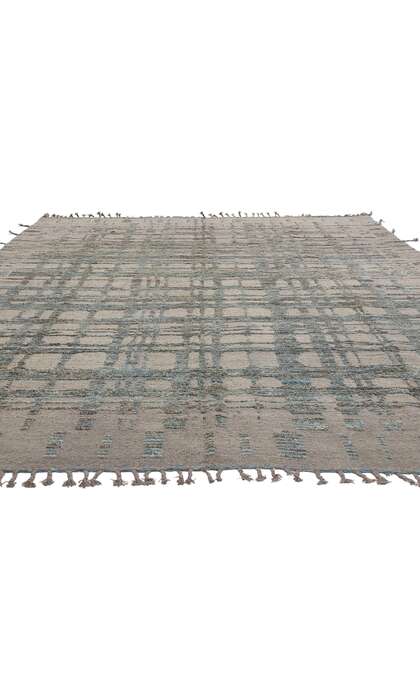 9 x 12 Organic Modern Brutalist Moroccan Rug 81149