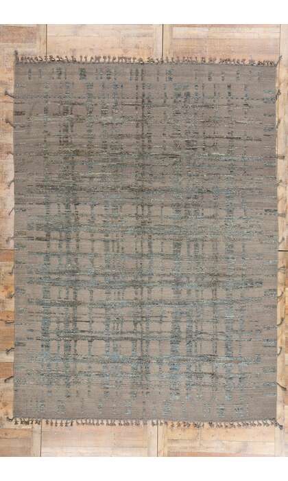 9 x 12 Organic Modern Brutalist Moroccan Rug 81149