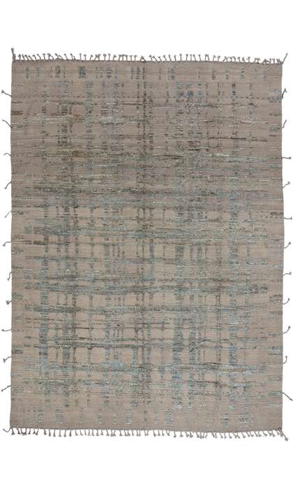 9 x 12 Organic Modern Brutalist Moroccan Rug 81149