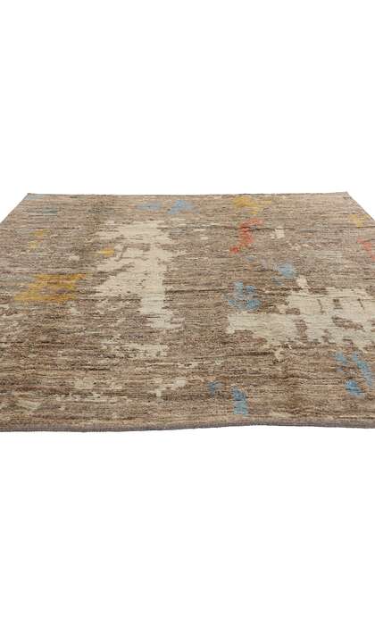 6 x 9 Modern Desert Brushstrokes Moroccan Rug 81151