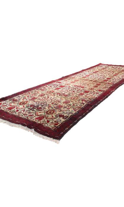 4 x 12 Vintage Persian Azerbaijan Tribal Rug Runner 77704