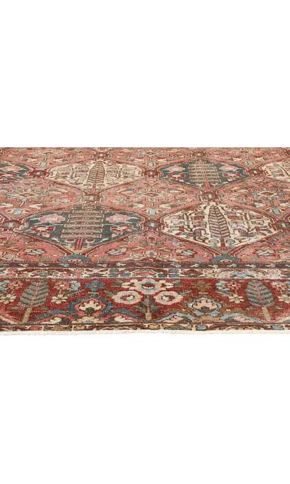 10 x 13 Distressed Antique Persian Bakhtiari Rug 61350