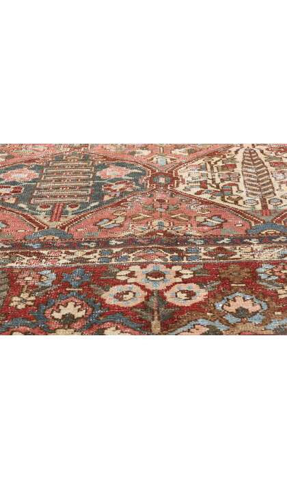10 x 13 Distressed Antique Persian Bakhtiari Rug 61350