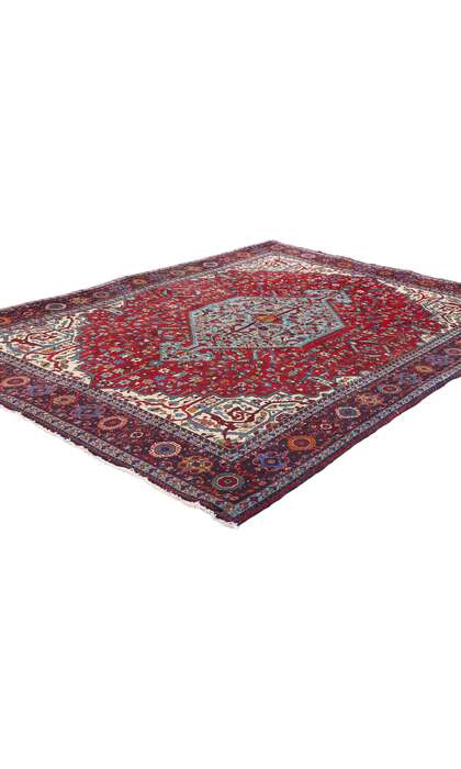 4 x 7 Vintage Persian Farahan Rug 61368