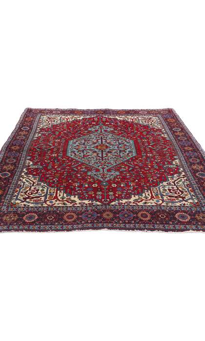 4 x 7 Vintage Persian Farahan Rug 61368