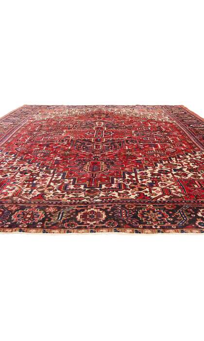 12 x 14 Antique Persian Heriz Rug 79152
