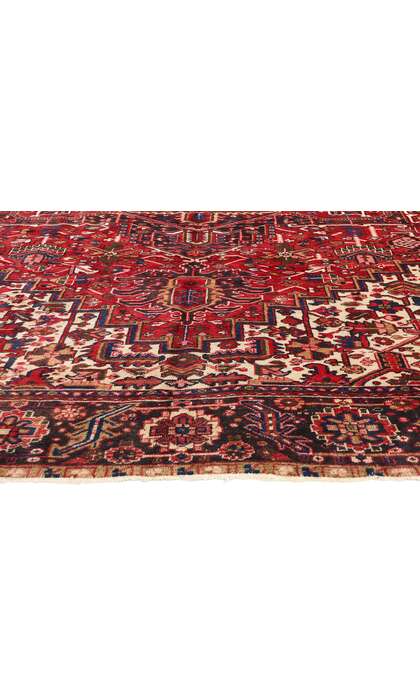 12 x 14 Antique Persian Heriz Rug 79152