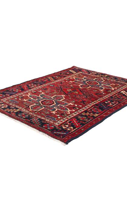 4 x 4 Vintage Persian Heriz Rug 61357