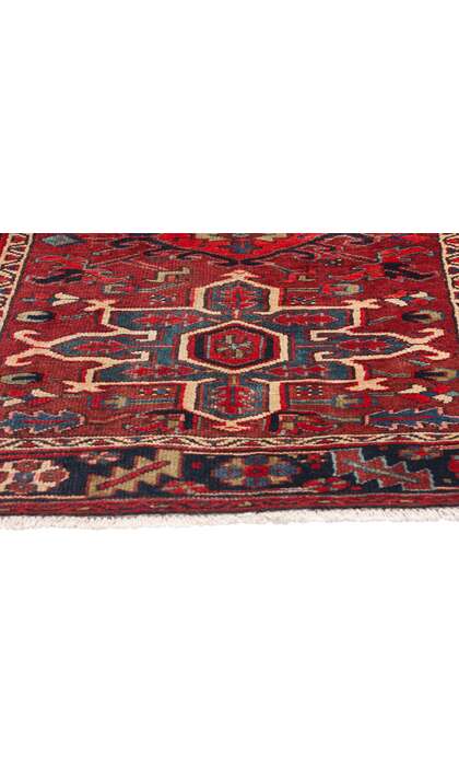 4 x 4 Vintage Persian Heriz Rug 61357