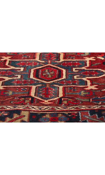 4 x 4 Vintage Persian Heriz Rug 61357