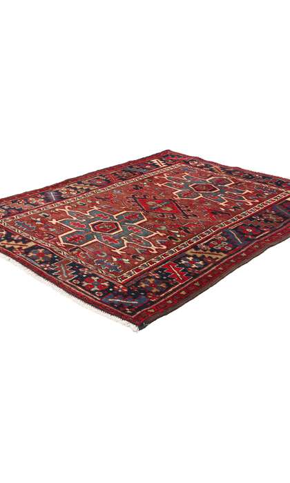 4 x 4 Vintage Persian Heriz Rug 61371