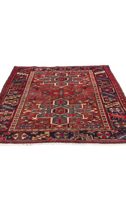 4 x 4 Vintage Persian Heriz Rug 61371