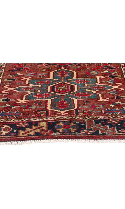 4 x 4 Vintage Persian Heriz Rug 61371