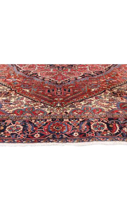 9 x 12 Antique Persian Heriz Rug 61387