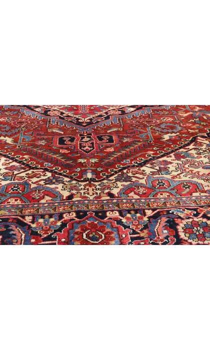 9 x 12 Antique Persian Heriz Rug 61387