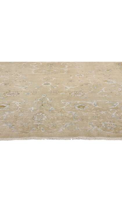 10 x 13 Distressed Vintage Persian Kashan Rug 79121