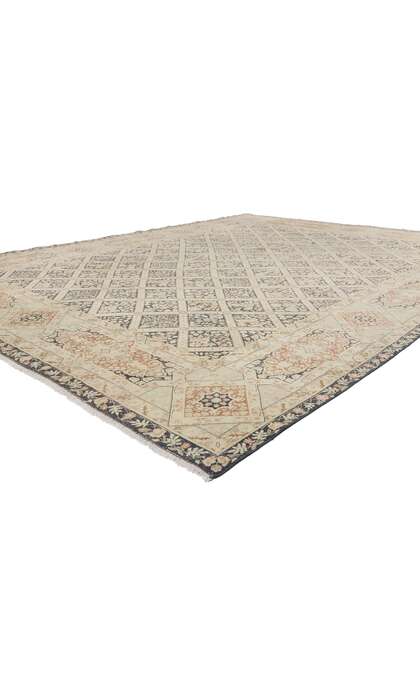 10 x 13 Distressed Antique Persian Garden Kerman Rug 61364
