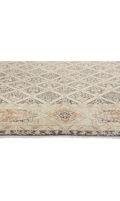 10 x 13 Distressed Antique Persian Garden Kerman Rug 61364