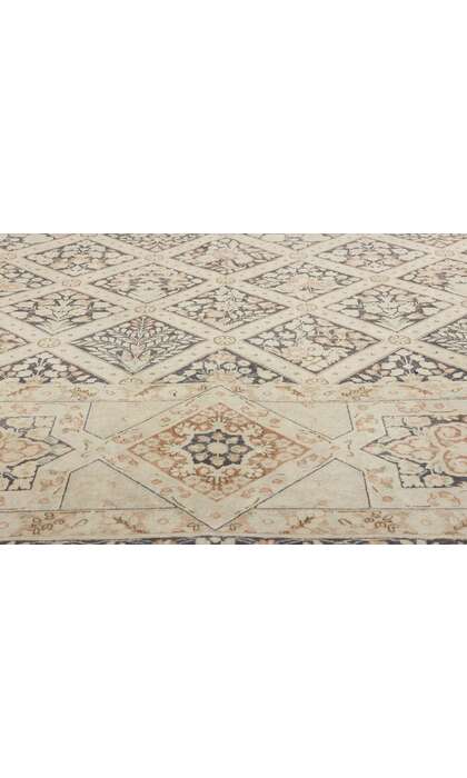 10 x 13 Distressed Antique Persian Garden Kerman Rug 61364