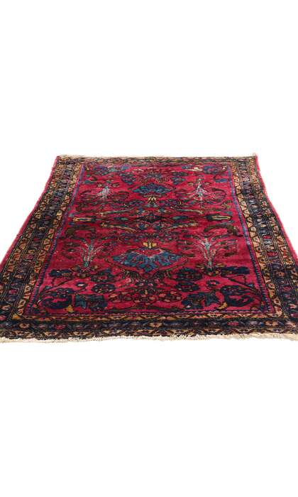 3 x 5 Distressed Antique Persian Lilihan Rug 79077