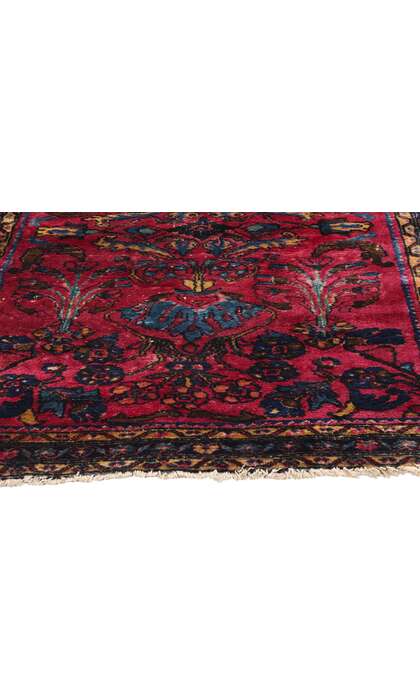 3 x 5 Distressed Antique Persian Lilihan Rug 79077