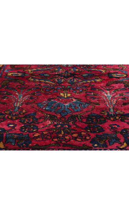 3 x 5 Distressed Antique Persian Lilihan Rug 79077