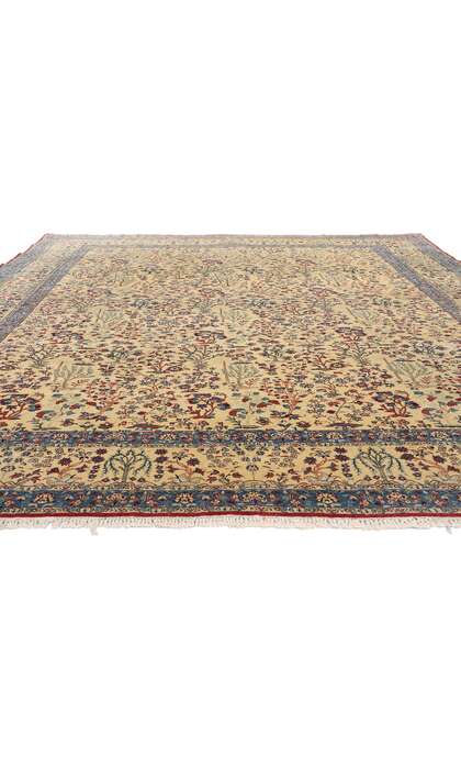 10 x 13 Vintage Tudeshk Persian Nain Rug 79126
