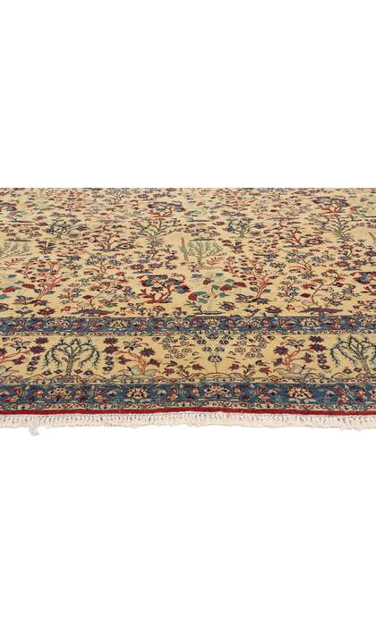 10 x 13 Vintage Tudeshk Persian Nain Rug 79126