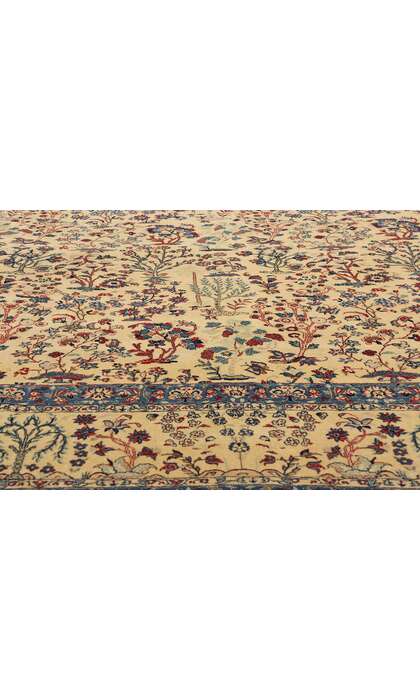 10 x 13 Vintage Tudeshk Persian Nain Rug 79126