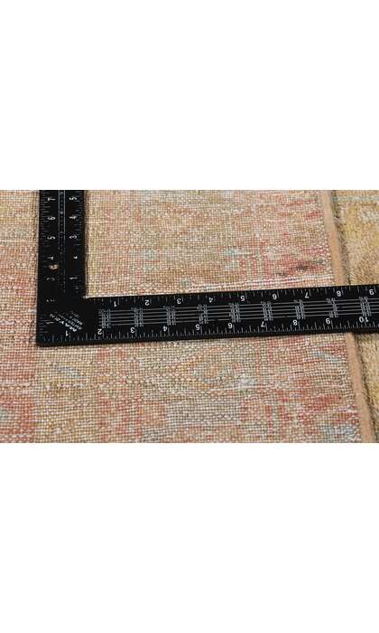 4 x 14 Distressed Antique Earth-Tone Persian Northwest Rug Runner 61349